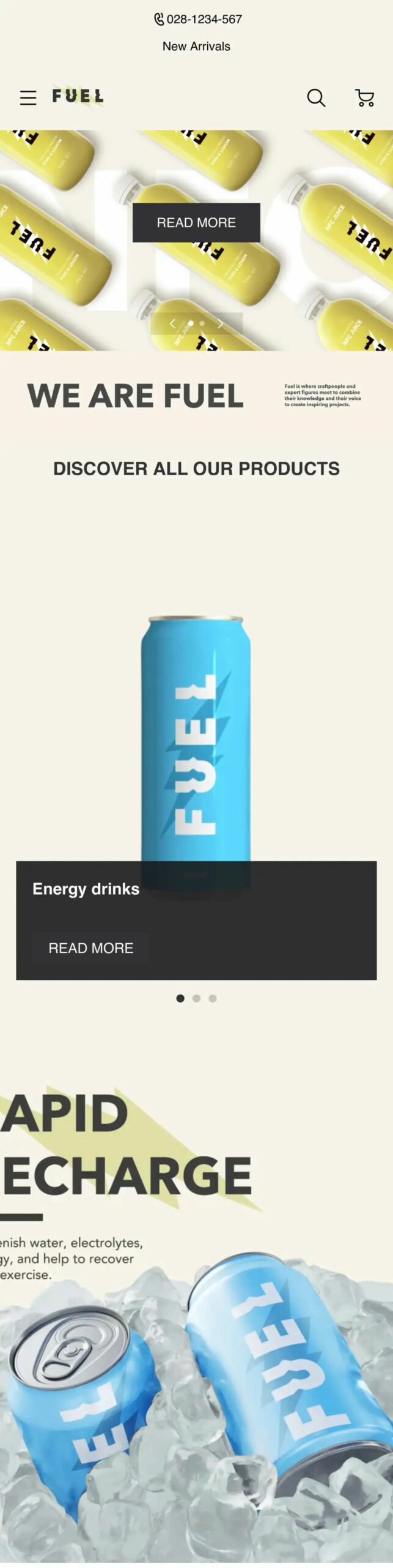 模板推薦 | 年輕跳躍的FUEL 主題，多角度展示、動效視覺一絕！