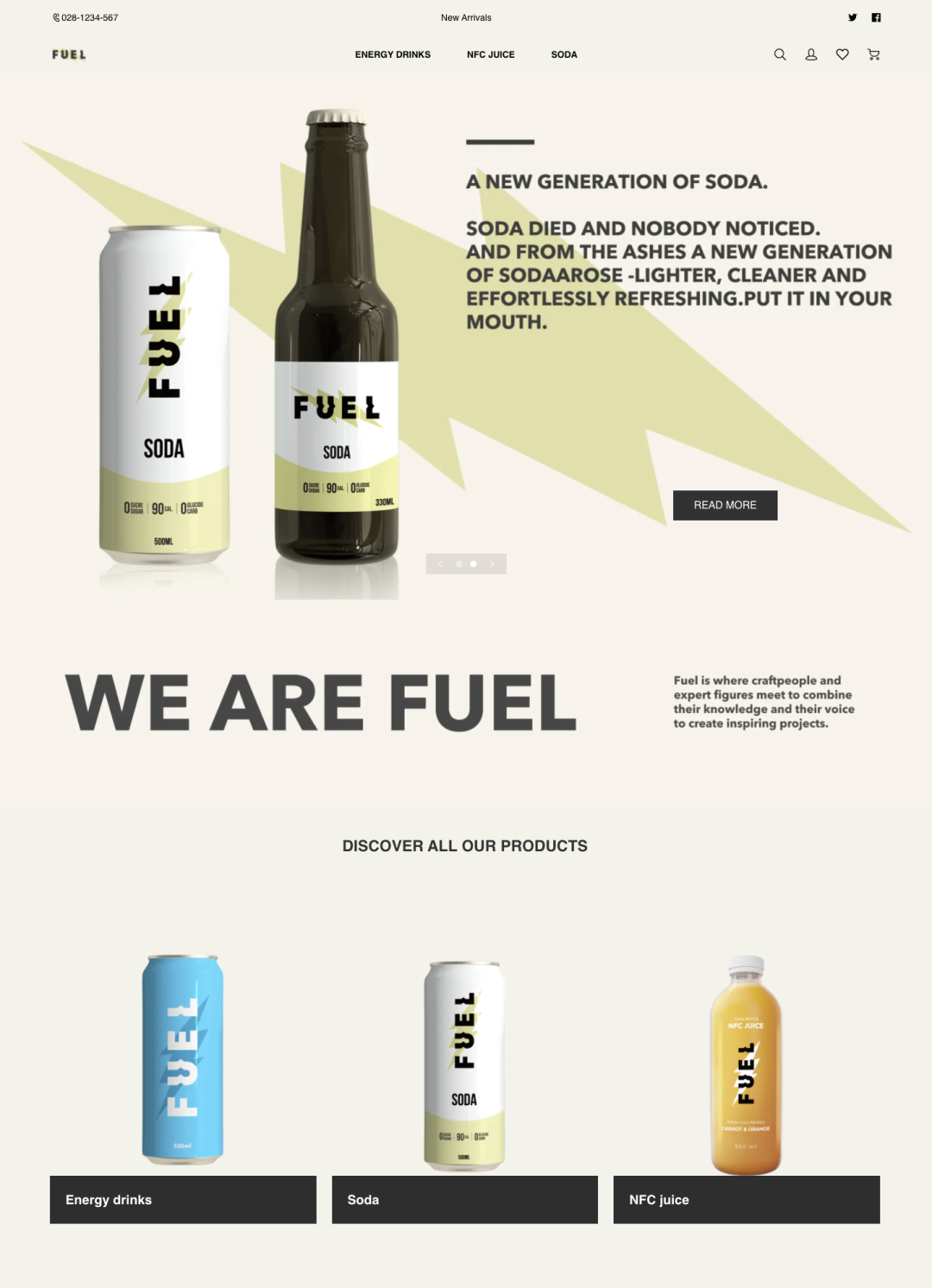 模板推薦 | 年輕跳躍的FUEL 主題，多角度展示、動效視覺一絕！
