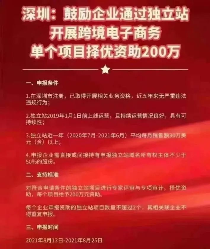 深圳出手應(yīng)對(duì)亞馬遜“封號(hào)潮”，獨(dú)立站賣家最高補(bǔ)貼200萬(wàn)！